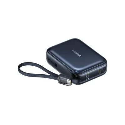 Baseus PicoGo AC22 Ultra Mini Power Bank With Built-in USB-C Cable 20000mAh 45W - Cosmic Black